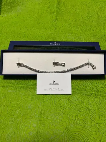 Swarovski 실버 체인 팔찌