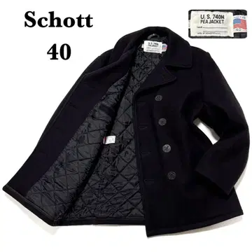 [ 새상품급 ] Schott u.s.740N P코트 퀼팅 40 L 상당