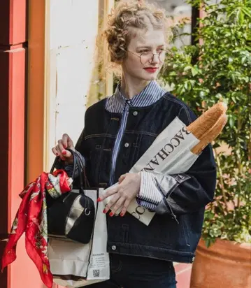 [ 새상품급 ] BONLECILL 노카라 오버 데님 자켓/G 자켓