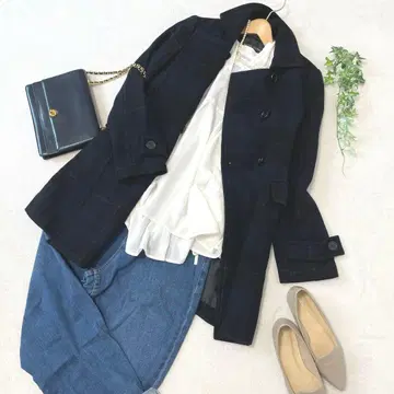 BUONA GIORNATA 체크 코트 아우터 M 사이즈