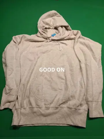 good on 라이트 베이지 후드티 Medium