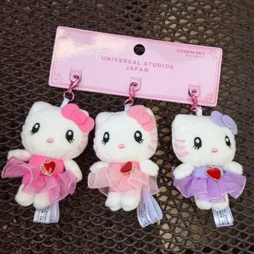 USJ 유니버셜 헬로키티 참 세트 3개