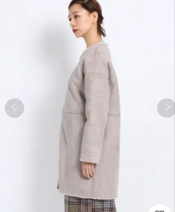 페이크 무스탕 코트 S 사이즈