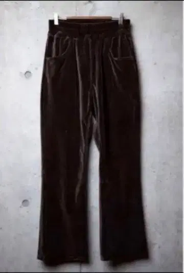 키네마 벨로아 이지 팬츠 브라운 사이즈 L