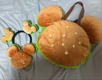 디즈니 리조트 햄버거형 3way 백 패스 케이스 머리띠