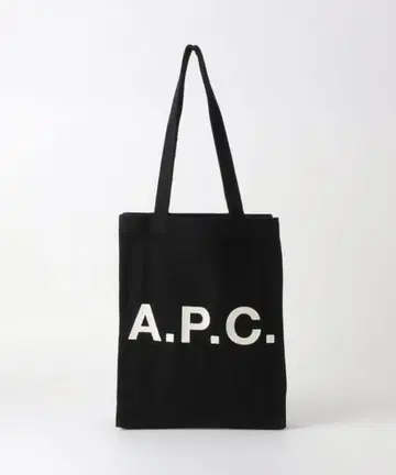새상품 A.P.C. 아페쎄 데님 토트 블랙 A4 내부 포켓 로고