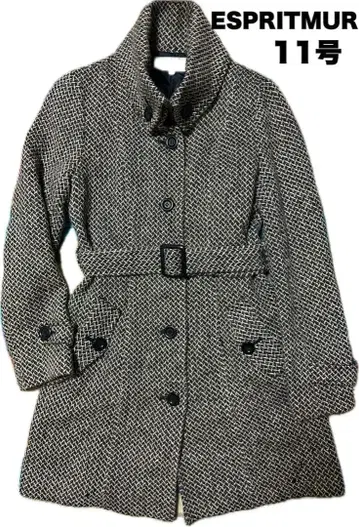 ESPRIT 트위드 더블 브레스트 코트 11호