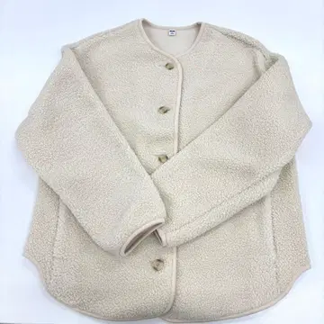 보아 플리스 릴랙스 가디건 유니클로