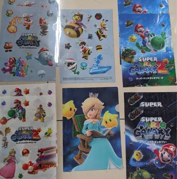 슈퍼 마리오 A4 클리어 파일 세트