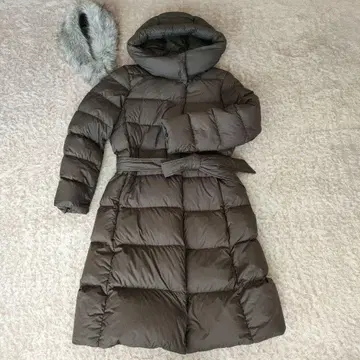 UNIQLO 라이트웨이트 다운 후디드 코트 롱다운 90%다운