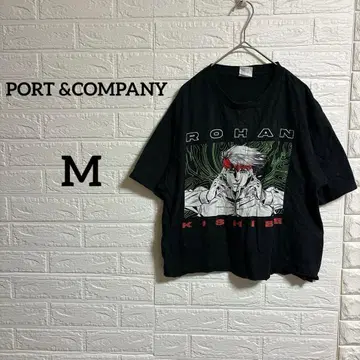 해외 구제 의류 PORT & COMPANY [ M ] 블랙 반팔 티셔츠