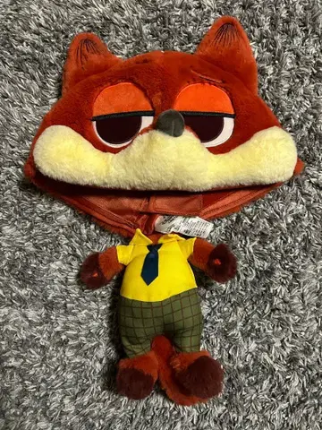 상하이 디즈니 한정판 주토피아 닉 마스코트 팬캡