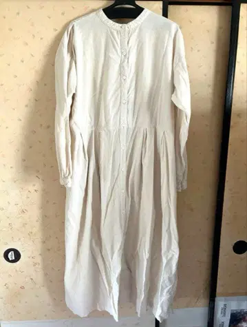 [미사용품] mumokuteki * 코듀로이 원단 2WAY 셔츠 원피스