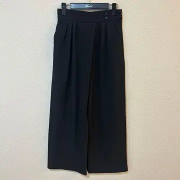 온워드 카시야마 쿠미쿄쿠 블랙 와이드 팬츠 턱 포함 7호