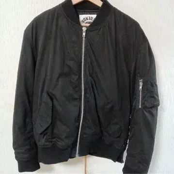 LEGEND MA-1 블랙 플라이트 자켓 봄버 자켓