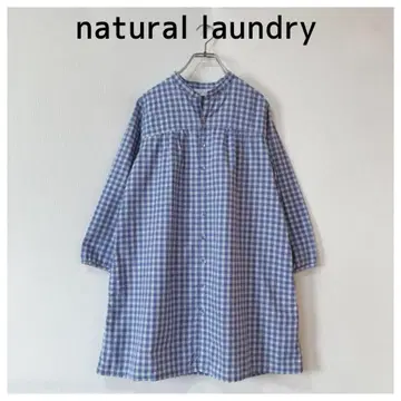 내추럴 랜드리 체크무늬가 귀여운 튜닉 원피스