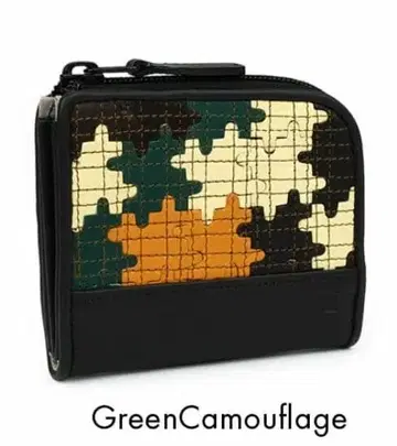 미사용 L자형 지퍼 미니 지갑 글러브 레더