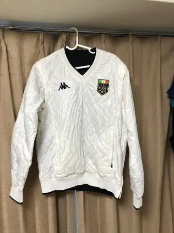 Kappa 화이트 퀼팅 자켓