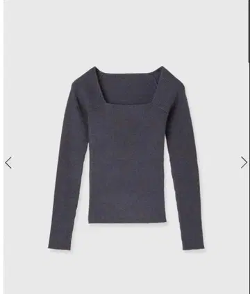 미사용 택 포함 anuans 캐시미어 블렌드 데콜테 리브 니트 풀오버