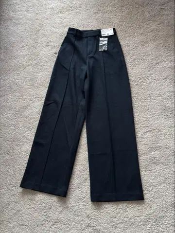 유니클로 브러쉬드 저지 와이드 팬츠 긴 길이