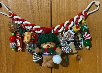 크리스마스 가랜드 주렁주렁 체인 키링 백참