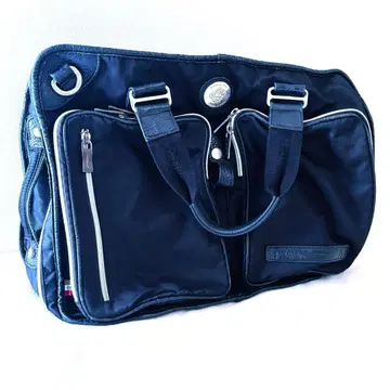 오로비안코 백팩 숄더 3way 대용량 나일론 x 가죽 블랙