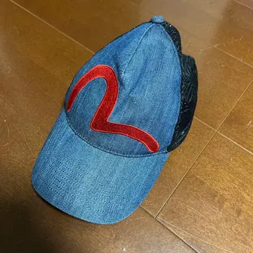evisu 에비수 빨간색 카모 메쉬 캡