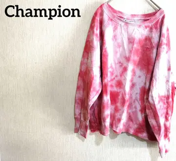 Champion 핑크 타이다이 2X 맨투맨