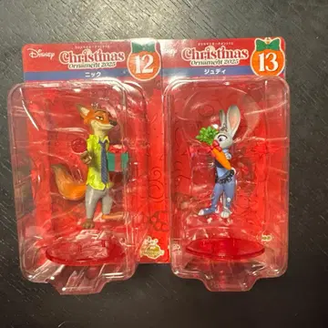 해피 복권 디즈니 크리스마스 오너먼트 주토피아 닉 주디