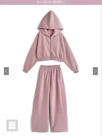 더블 지퍼 후드티 x 와이드 팬츠 속기모 맨투맨 셋업 [ru1331]