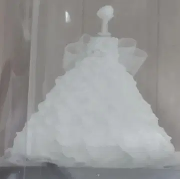 핸드메이드 미사용 프리저브드 플라워 웨딩드레스