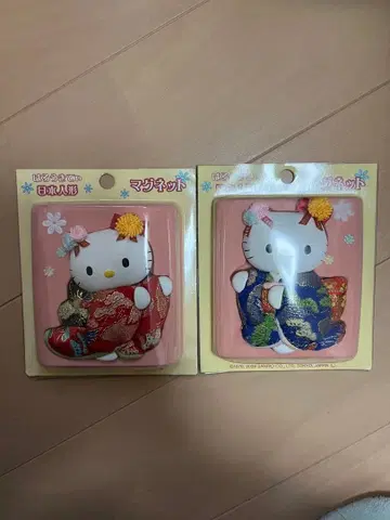 헬로키티 일본 의류 마그넷 2세트