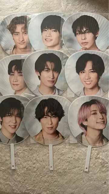 SnowMan RAYS 부채 전원 묶음 판매