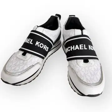 마이클코어스 스니커즈 화이트 블랙 23.5