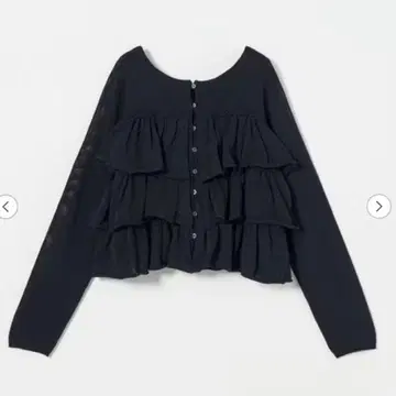 새상품 EMMEL REFINES EM HW 티어드 프릴 2WAY 니트