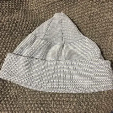 Fujito 라이트 블루 그레이 니트 모자