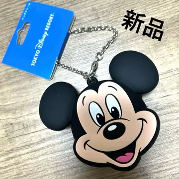 [ 미사용 새상품 ] 백참 실리콘 케이스 미키 키링 디즈니