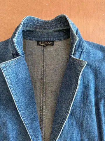 소니아 리키엘(온워드 카시야마) 데님 블레이저 재킷 사이즈 46