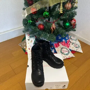 2회 사용 NUOVO 여성용 부츠 블랙 L/24.0cm