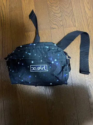 x-girl 우주 패턴 바디백