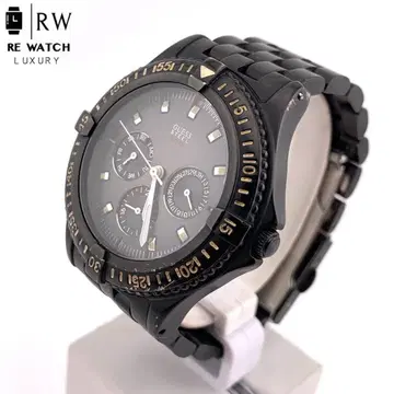 7-4566 GUESS I95191G 블랙 크로노그래프 손목시계