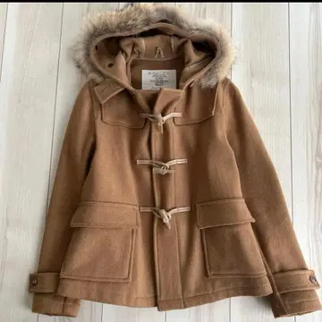 새상품급 FIDELITY 숏 더플 코트 S M 카멜 USA제