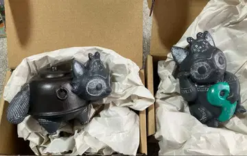 망상 공작소 도그우 마네키네코 토우 & 분부쿠 토우 세트 새상품급