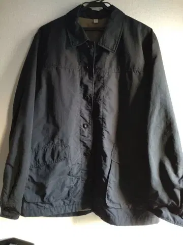 블랙 버튼 자켓