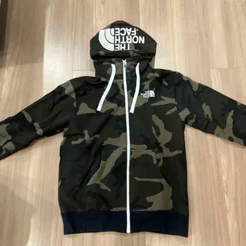 THE NORTH FACE 카모플라쥬 M 집업 후드티