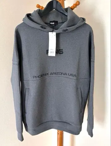[ 미사용 새상품 ] PING 핑 골프웨어 후드 맨투맨 그레이