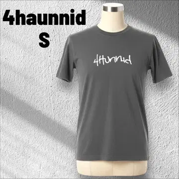 4hunnid 티셔츠 포하닛 백 프린트 그레이 캐주얼 S