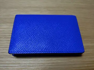 SMYTHSON 스마이슨 파나마 카드 케이스 짙은 블루