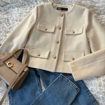 인기 ZARA 노카라 자켓