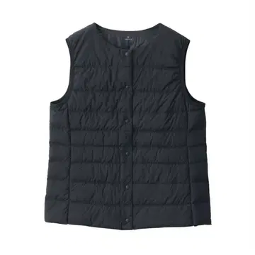 무인양품 경량 다운 노카라 베스트